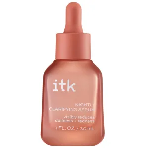ITK Nightly Clarifying Serum - Prevent Signs of Aging   Skin Congestion - Plant-Based Retinol   Azelaic Formula   Pepties for Healthier-Looking Skin   Uneven Skin Tone - Dark Spots - Redness