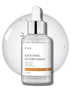 IUNIK Black Snail Serum 70% w/Centella Asiatica Essence | Hydration Dark Spots Fine Lines | Oily Sensitive Acne-Prone Skin Korean Skincare No Pore Clogging