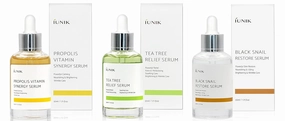 iUNIK Tea tree Relief Facial Serum 1.71 Fl Oz   Propolis Vitamin Synergy Serum 1.71 Fl Oz   Black Snail Restore Serum Repair Ampoule, 1.71 Fl Oz