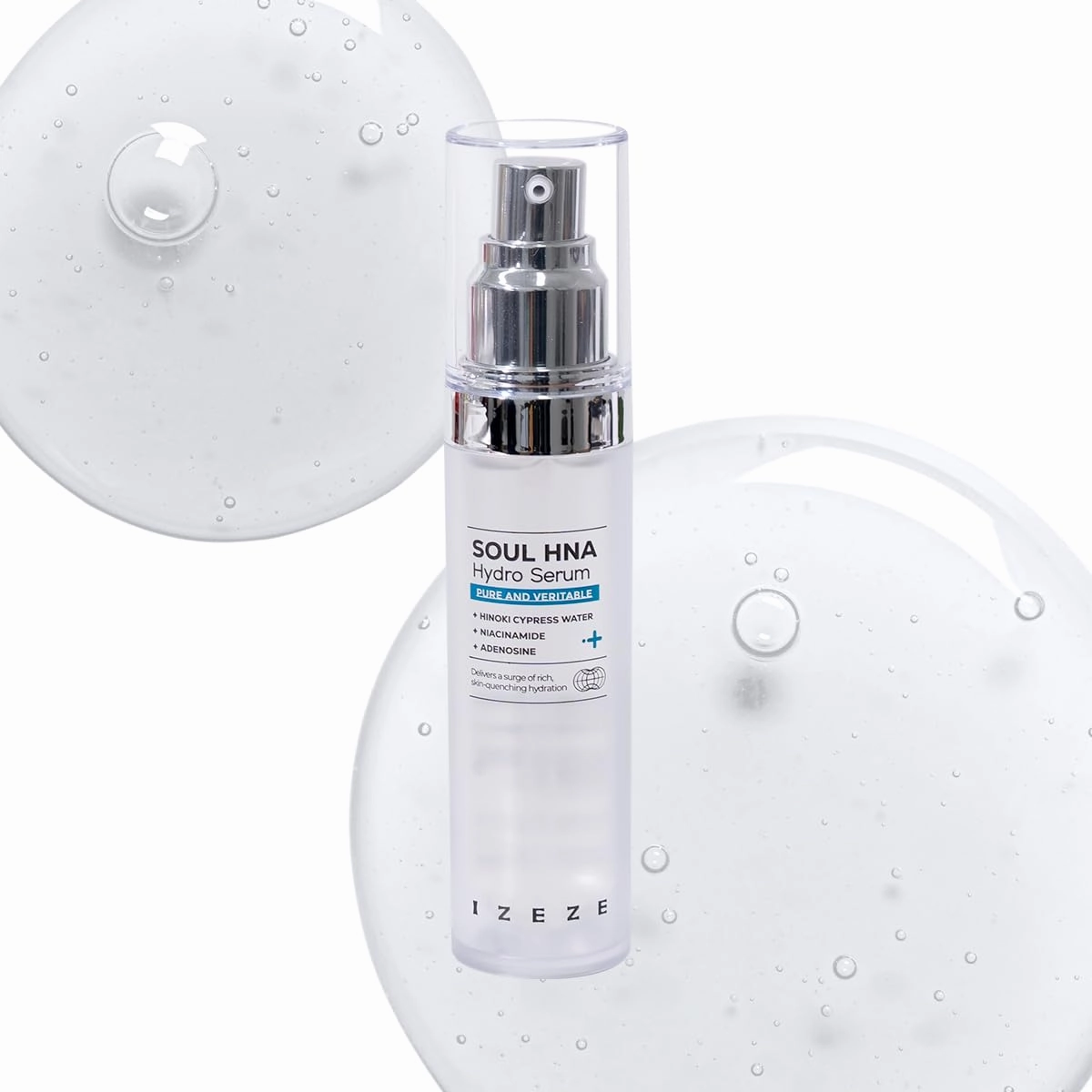 IZEZE Soul HNA Hydro Serum 1.01 fl.oz, 30ml | Hyaluronic Acid For Face, Niacinamide Serum, Hydrating For Dry Skin, Korean Skin Care