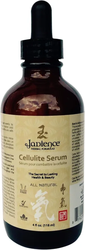 Jadience Cellulite Serum (Professional-Grade) 4oz: 100% Natural | Reduce Appearance of Fat & Cellulite | Skin Tightening Gel | Dimple Remover | Firming   Toning | Hypoallergenic | Non-Comedogenic
