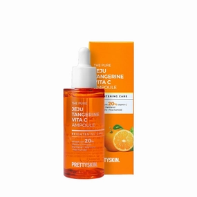 Jeju Tangerine Vitamin C Ampoule 1.75 fl oz. | 11 Vitamin Complex   Panthenol   Niacinamide   Adenosine | Hydrating & Soothing Korean Facial Serum for Sensitive Skin