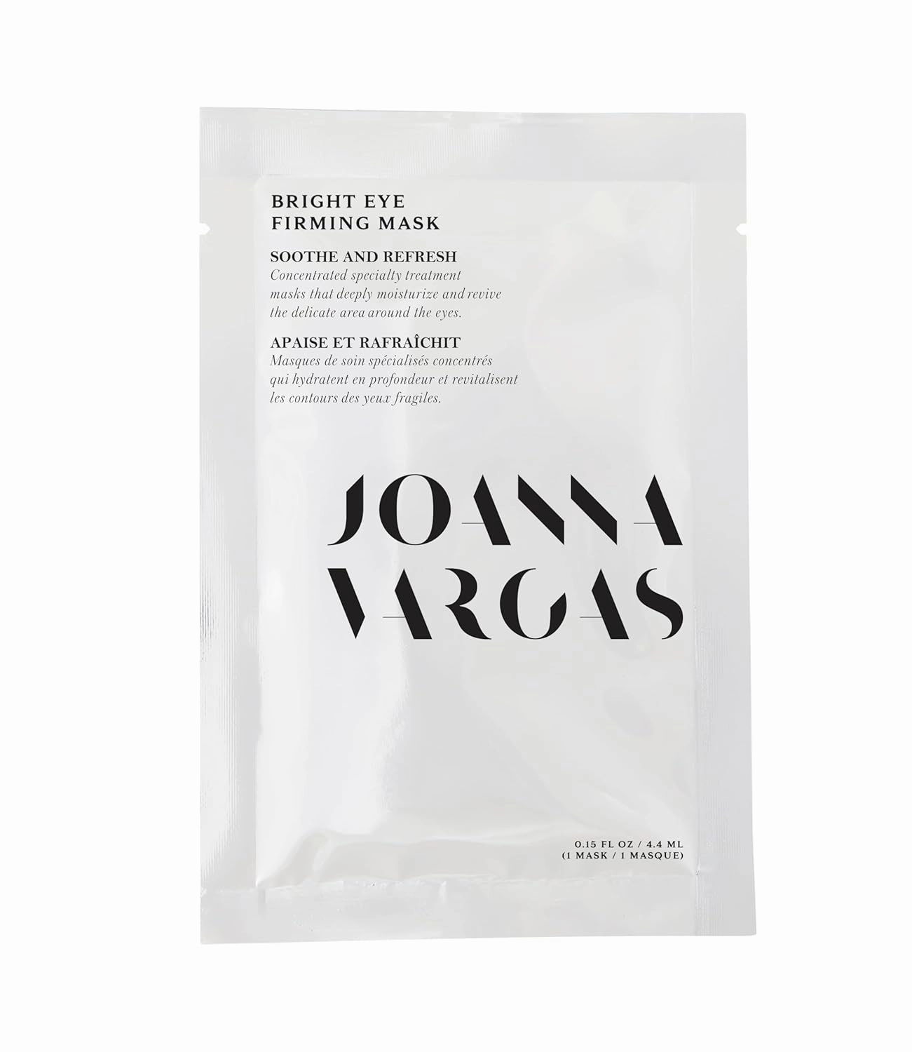 Joanna Vargas Eye Gel Mask - Firming Under Eye Patches Hyaluronic Acid & Chamomile - Depuffing Eye Patches for Dark Circles & Eye Bags - Under Eye Mask Gel Eye Patches for Youthful Skin - Single Sheet