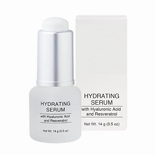 Jolie Hydrating Face Serum - Hyaluronic Acid & Resveratrol - Concentrated Hydrating Face Serum with Vitamin C   E - Anti-Aging- Paraben Free - Cruelty Free - 14g