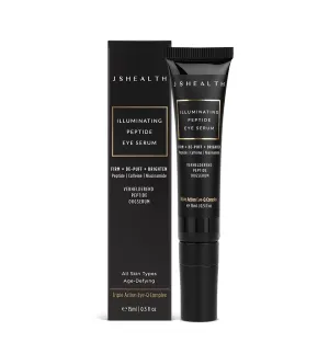 JSHealth Illuminating Peptide Eye Serum - Under Eye Brightener Serum with Peptides, Caffeine & Niacinamide - For Dark Circles, Bags & Wrinkles