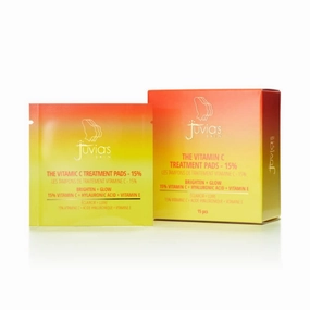 Juvia's Place The Vitamic C Treatment Wipes 15% - 15 wipes, Brighten, Radiant Glow, Hyaluronic Acid, Vitamin E, Antioxidant Protection, Reduce Signs of Aging, Dark Spots, Discoloration