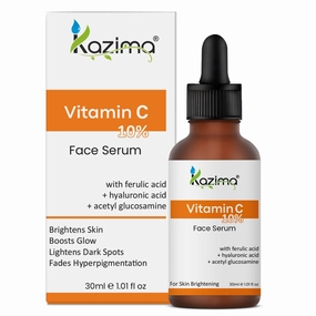 K0.A..Z..I.M..A 10..% Vitamin C Face Serum for Glowing Skin with 0.5% Ferulic Acid | Targets Dark Spot & Hyperpigmentation || Vitamin C Serum for Oily Skin | Suitable for Men & Women | 30 ml