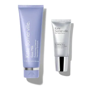 Kate Somerville Barrier-Building Power Pair - Goat Milk Moisturizing Cleanser, 4oz. and KateCeuticals® SuperCell Rejuvenation Peptide Serum, 1oz.