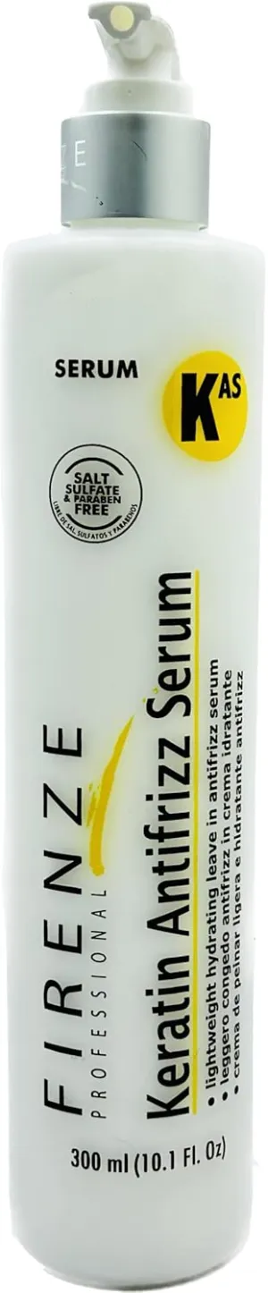 Keratin (KAS) Hydrating Antifrizz Serum 300ml/10.1fl oz- Free Lip Gloss