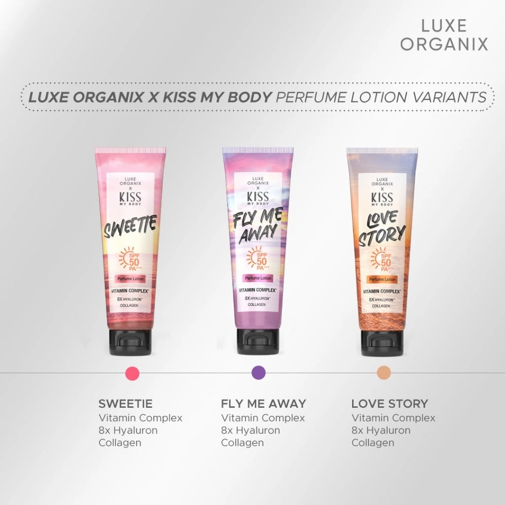 Kiss My Body Love Story Perfume Lotion SPF 50 PA  200g