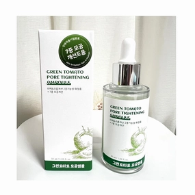 Korea Skincare Product_Easy Mind Green Tomato Pore Care Ampoule 50ml/ 1.69 fl.oz Face Moisturizer and Pore Minimization