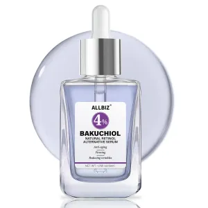 Korean Bakuchiol Retinol Alternative Serum - 40,000 ppm Natural Anti-Aging Face & Eye Care Serum for Sensitive Skin - Plant-Based Firming & Elasticity Formula with Niacinamide & Centella Asiatica