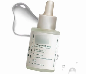 KRINAL 5% Niacinamide Face Serum for Acne Marks & Acne Prone Skin with Hyaluronic Acid & Zinc help Acne, Hyperpigmentation Reduction for All Skin Types – 30ml Daily Serum for Clear Even Complexion