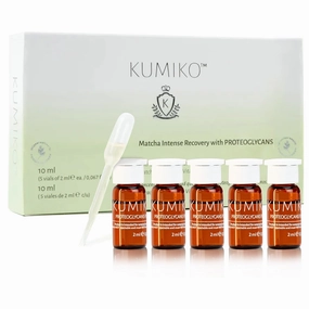 KUMIKO Ultimate Age Defying Matcha Revitalizing Facial Ampoule for Men and Women - Facial Serum Hydrates & Plumps Skin - Defend, Restore and Rejuvenate All Skin Types with Vitamin C - 5 Vials