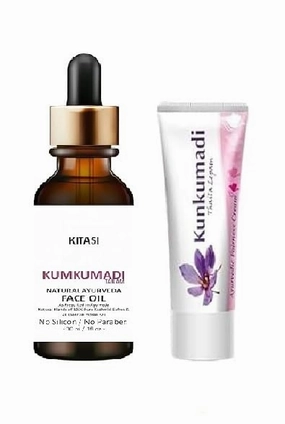 Kumkumadi Face Serum 30Ml & Face Cream 35 gm, UV Damage Repair (pack of 2)