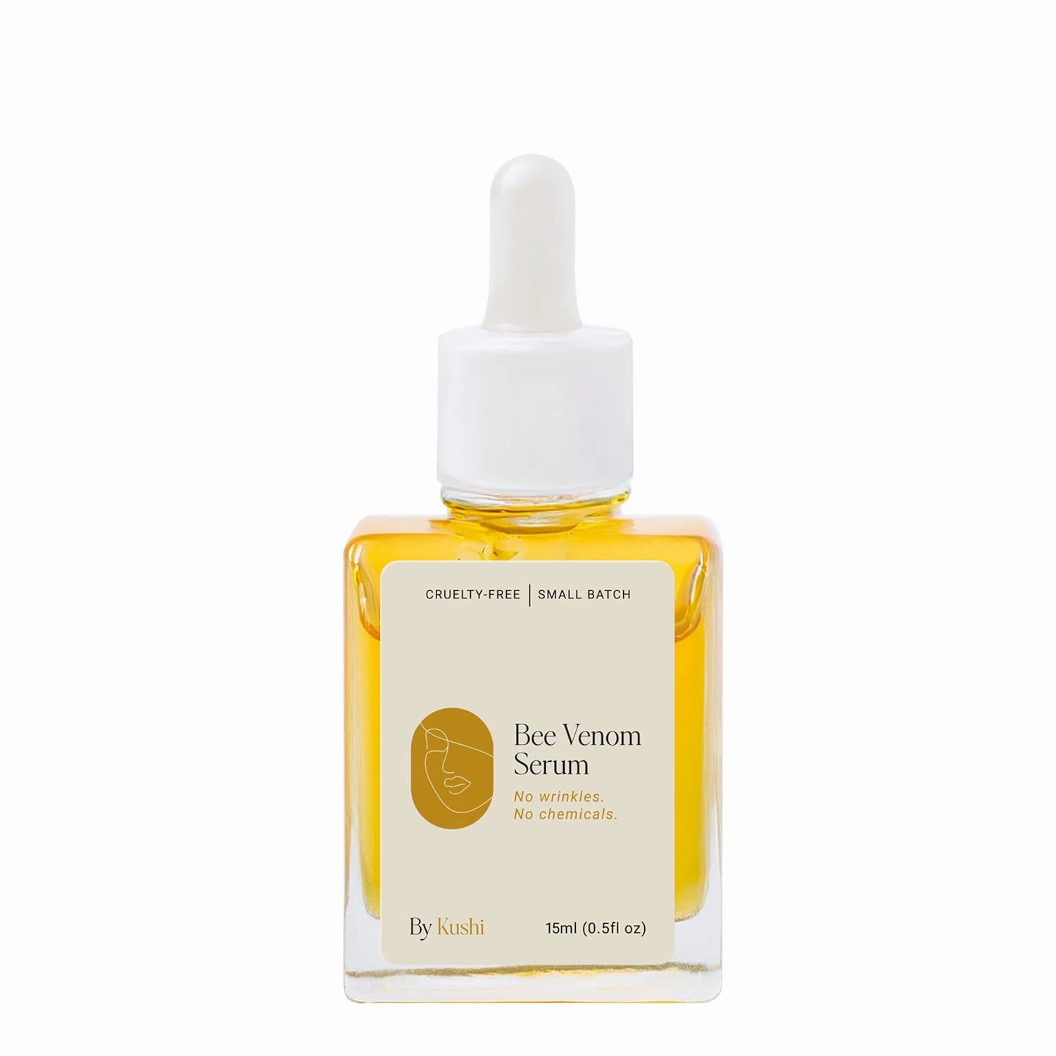 KUSHI Bee Venom Serum – Hydrating & Firming Face Serum for Radiant, Youthful-Looking Skin – Cruelty-Free, No Parabens or Sulfates – 15ml