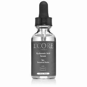 L'core Paris Hyaluronic Acid Serum Enriched with Vitamin C & E | Absorbs Quickly for Maximum Skin Hydration & Moisturizing | Fights Acne, Deep Wrinkles, Redness | Tightens Loose Skins