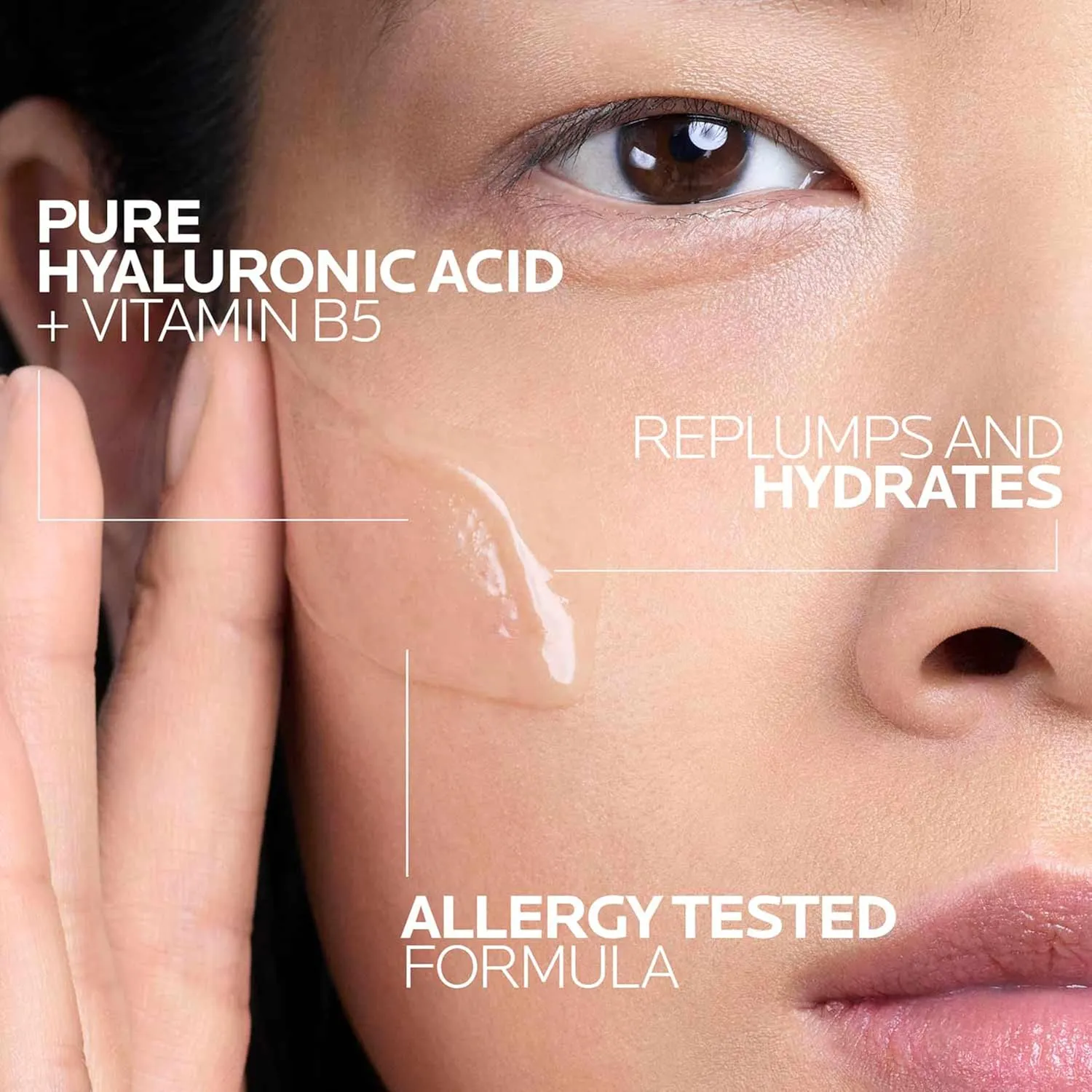 La Roche-Posay Hyalu B5 Pure Hyaluronic Acid Serum for Face, Vitamin B5   Hyaluronic Acid   Madecassoside, Hydrating Serum Visibly Plumps Skin, Sensitive Skin Safe, Anti Aging, Oil-Free