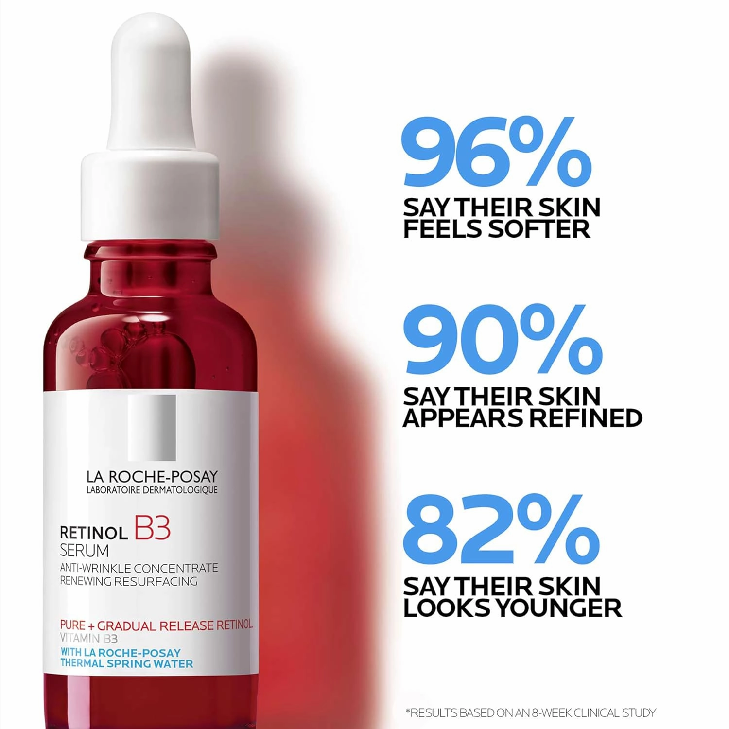 La Roche-Posay Pure 12% Vitamin C Serum For Face With Hyaluronic Acid & Salicylic Acid, Hydrating Face Serum, Boost Radiance & Reduce Wrinkles, 2 Formulas for Normal or Oily Skin Control