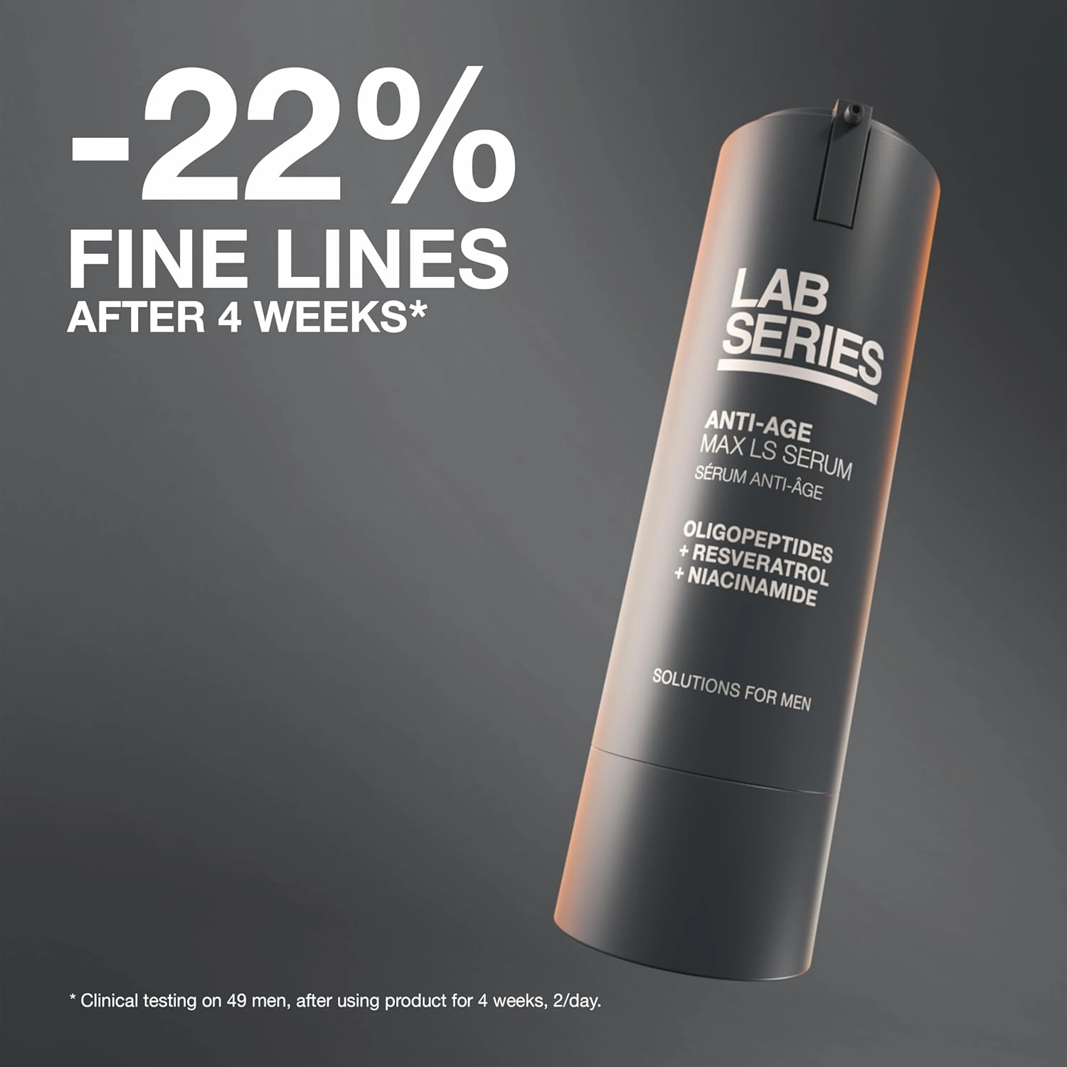 Lab Series Max LS Serum - Anti Aging Skin Care for Men - Visibly Reduces Fine Lines & Wrinkles