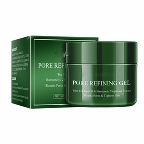 Lady's Pore Care Facial Serum Gel, Deep Cleansing and Moisturizing to Reduce Enlarged Pores, Balances Oil, Fine Pore Treatment Essence