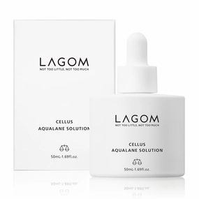 LAGOM Cellus Aqualane Solution | Korean Serum for Face, Vegetable Squalane Essence, Skincare for Glass Skin, Deep Moisturization, Skin Barrier Strengthening 1.69 Fl Oz