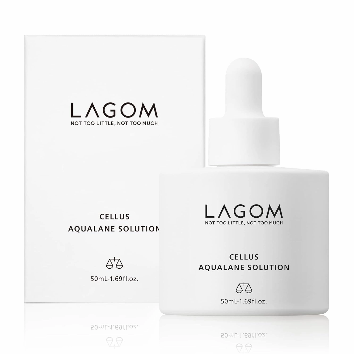 LAGOM Cellus Aqualane Solution | Korean Serum for Face, Vegetable Squalane Essence, Skincare for Glass Skin, Deep Moisturization, Skin Barrier Strengthening 1.69 Fl Oz