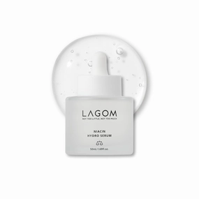 LAGOM Niacin Hydro Serum | 5% Niacinamide, Green Herbs | Pore Care, Dull Skin, Intense Moisturizing & Brightening | Korean Skincare, Irritation-Tested, 1.69 Fl Oz