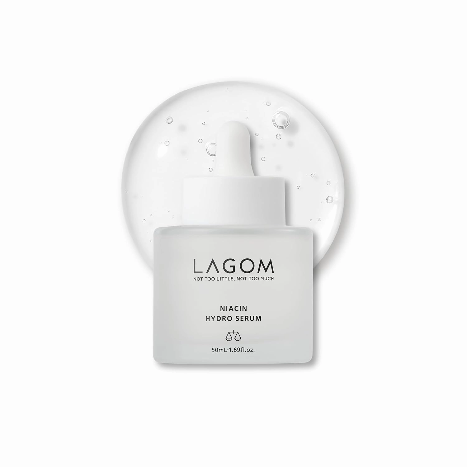 LAGOM Niacin Hydro Serum | 5% Niacinamide, Green Herbs | Pore Care, Dull Skin, Intense Moisturizing & Brightening | Korean Skincare, Irritation-Tested, 1.69 Fl Oz