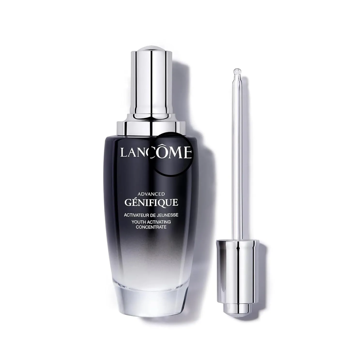 Lancôm Advanced Génifique Radiance Boosting Anti-Aging Face Serum - Visibly Hydrates & Plumps Skin - with Bifidus Prebiotic, Hyaluronic Acid & Vitamin Cg【3.4Fl Oz】