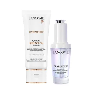 Lancôme Brightening Skincare Routine Duo - Clarifique Pro-Solution Face Serum & UV Expert Primer with SPF 50