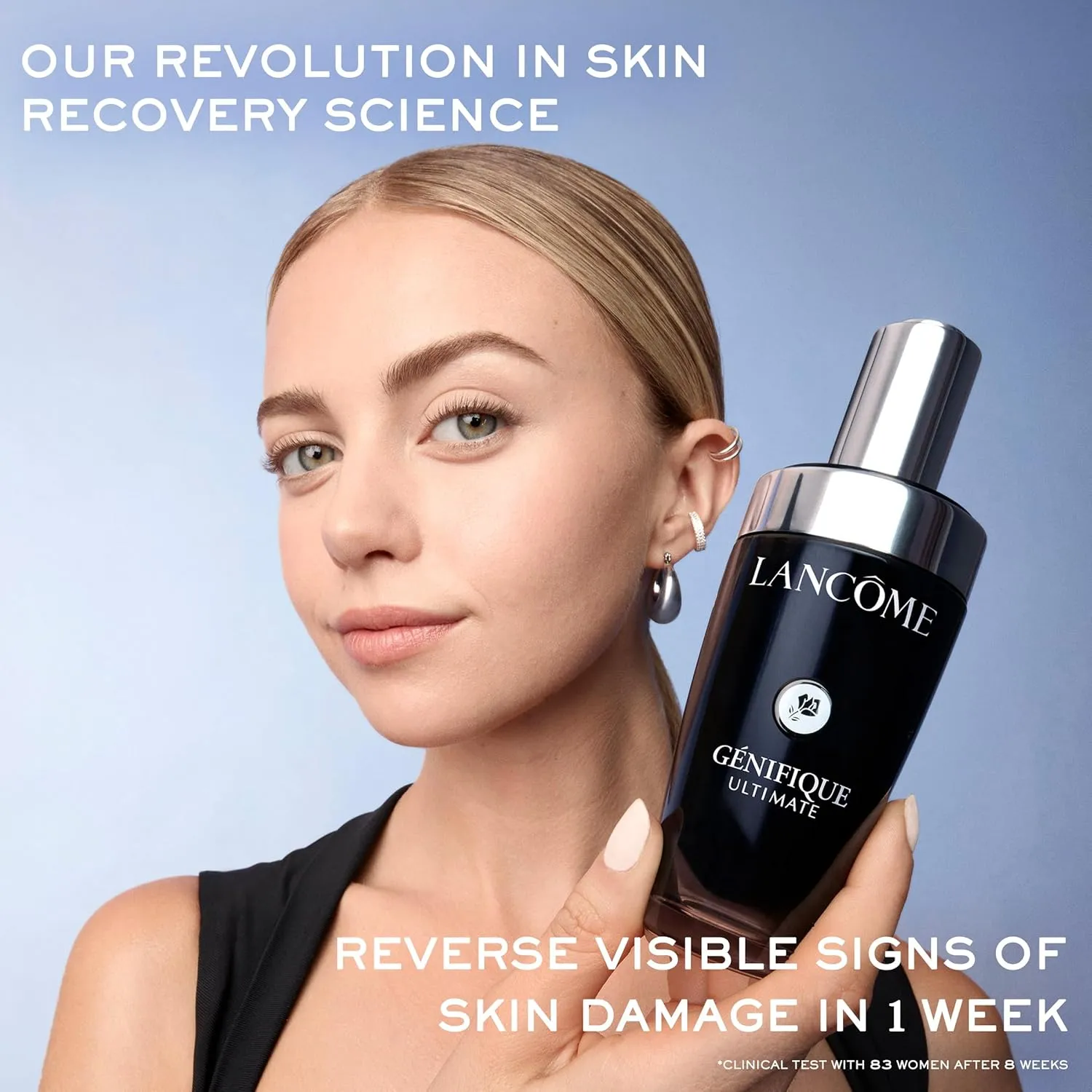 Lancôme Génifique Ultimate Dual Recovery Face Serum- Anti-Aging Serum Visibly Improves Fine Lines, Rough Texture, Plumpness and Even Skintone - with Beta Glucan and, Hyaluronic Acid