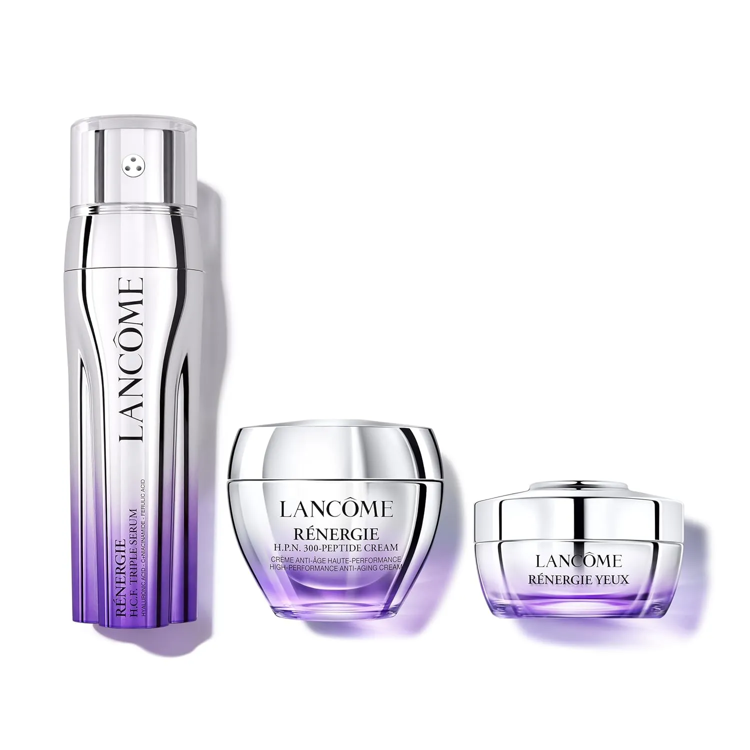 Lancôme Skincare Bundle - Rénergie H.C.F. Triple Serum, H.P.N. 300-Peptide Moisturizer & Eye Cream