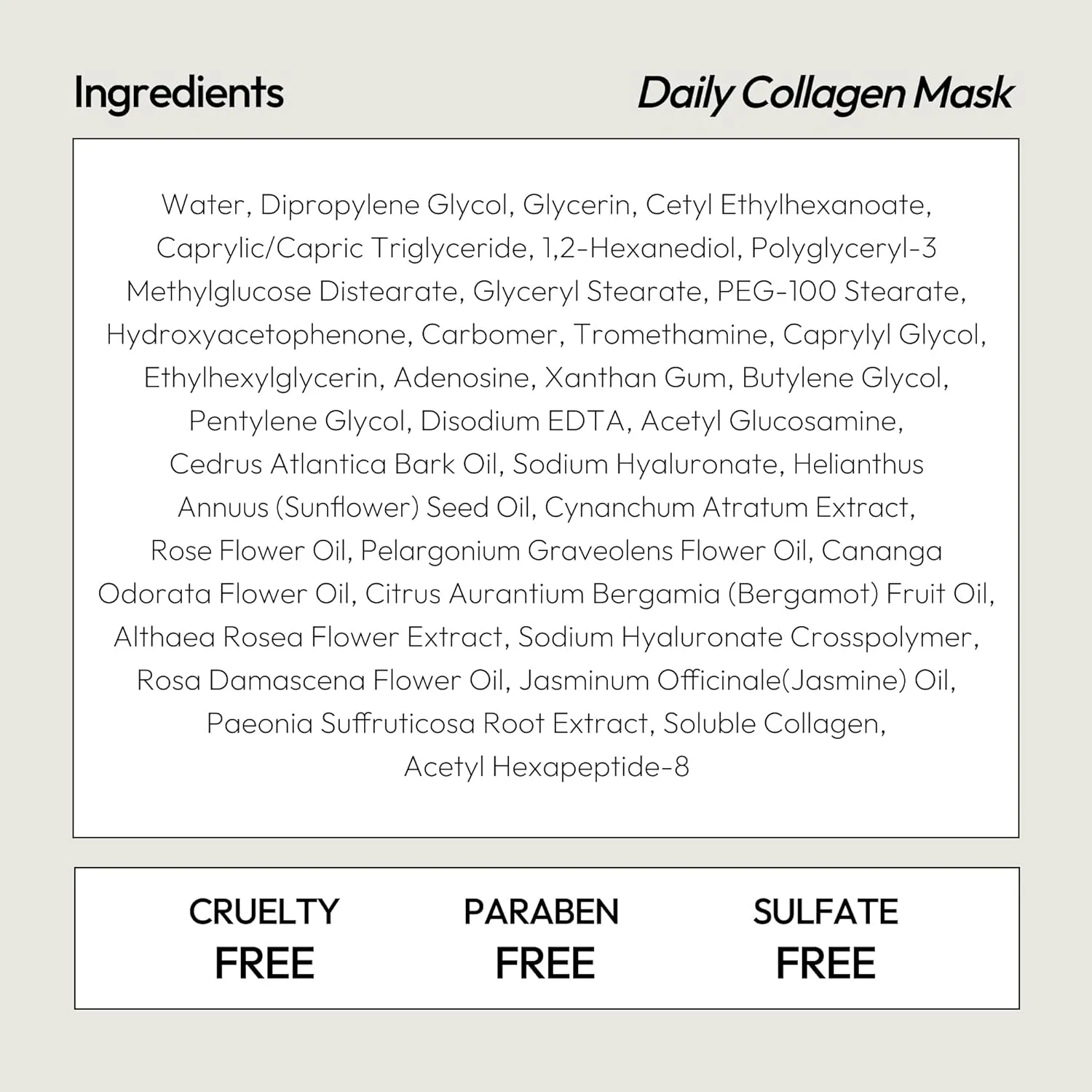 LAPCOS Collagen Sheet Mask, Firming Daily Face Mask with Collagen Peptides for Anti-Aging, Helps to Minimize Wrinkles, Restores Skin Elasticity & Firmness, Hydrating, Korean Beauty, 5-Pack