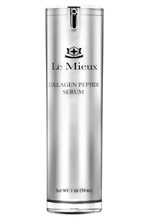 Le Mieux Collagen Peptide Serum - Concentrated, Creamy Anti Aging Face Serum with Skin Contouring Peptides & Moisturizing Hyaluronic Acid, No Parabens or Sulfates (1 oz / 30 ml)
