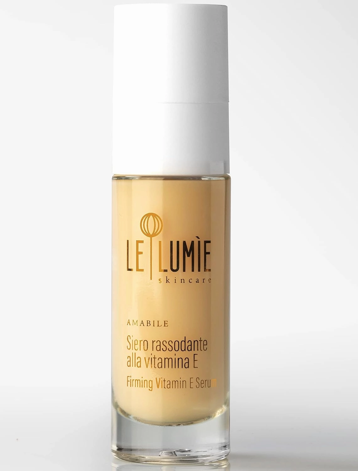 Le Lumie Amabile - Vitamin E Anti-wrinkle Serum Moisturizing Elasticizing 92% natural Resveratrol Vitamin E Microalgae Brown algae Wheat bran Ceramides vegan Made In Italy 30 ml