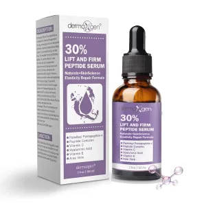Lift And Firm - 30% Peptide Serum, Matrixyl 3000, Vitamin C & E   Hyaluronic Acid   Aloe Vera, Lifts, Firms & Tightens Skin   Pure Organic Anti-aging Serum (2 Fl Oz)