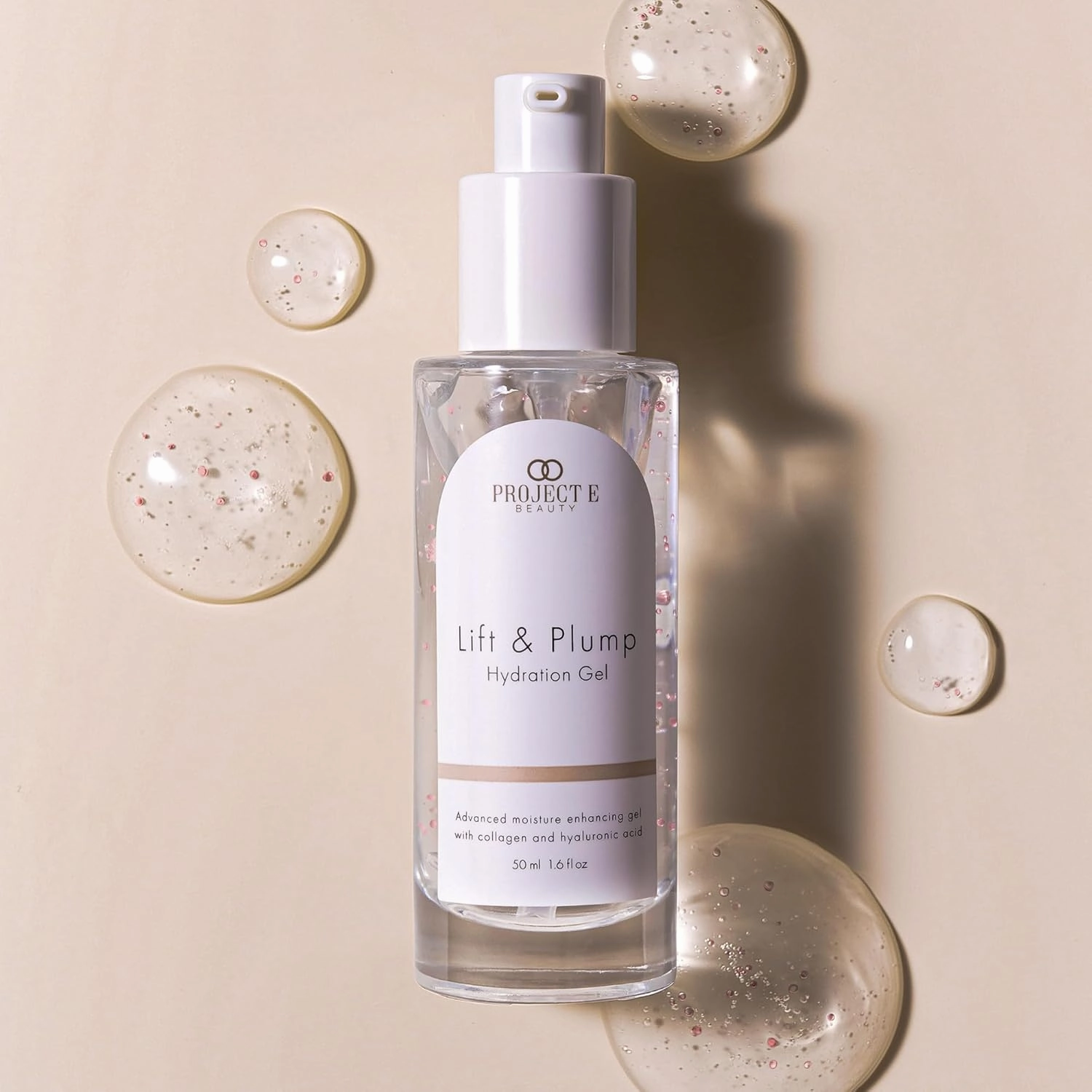 Lift & Plump Hydration Gel by Project E Beauty | 24-Hour Hydration | Anti-Aging Pore Tightening Treatment | Hydrating & Moisturizing Facial Skincare | Fine Lines and Wrinkles