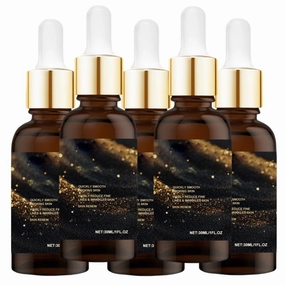 Liquid solution anti-aging serum, face firming skin care serum, plumps skin, moisturizes and nourishes, reduces fine lines and wrinkles