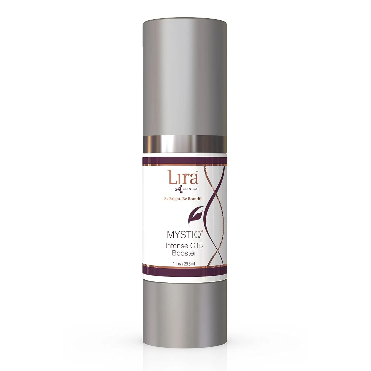 Lira Clinical MYSTIQ Intence C15 Booster - Intense 15% Vitamin C Serum - Serum for Pore Minimizing & Dark Spots with Plant Stem Cells & Hyaluronic Acid - 1 fl oz