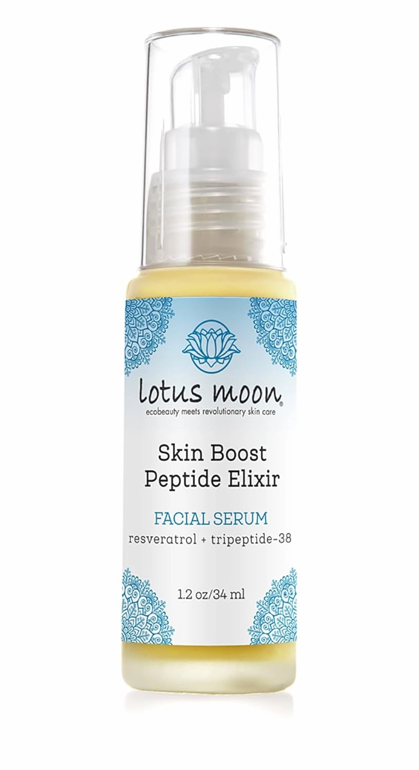 Lotus Moon® - Skin Boost Peptide Elixir | Plant-Based, Clean, Cruelty-Free, Functional Skincare Serum (1.2 fl oz | 34 ml)