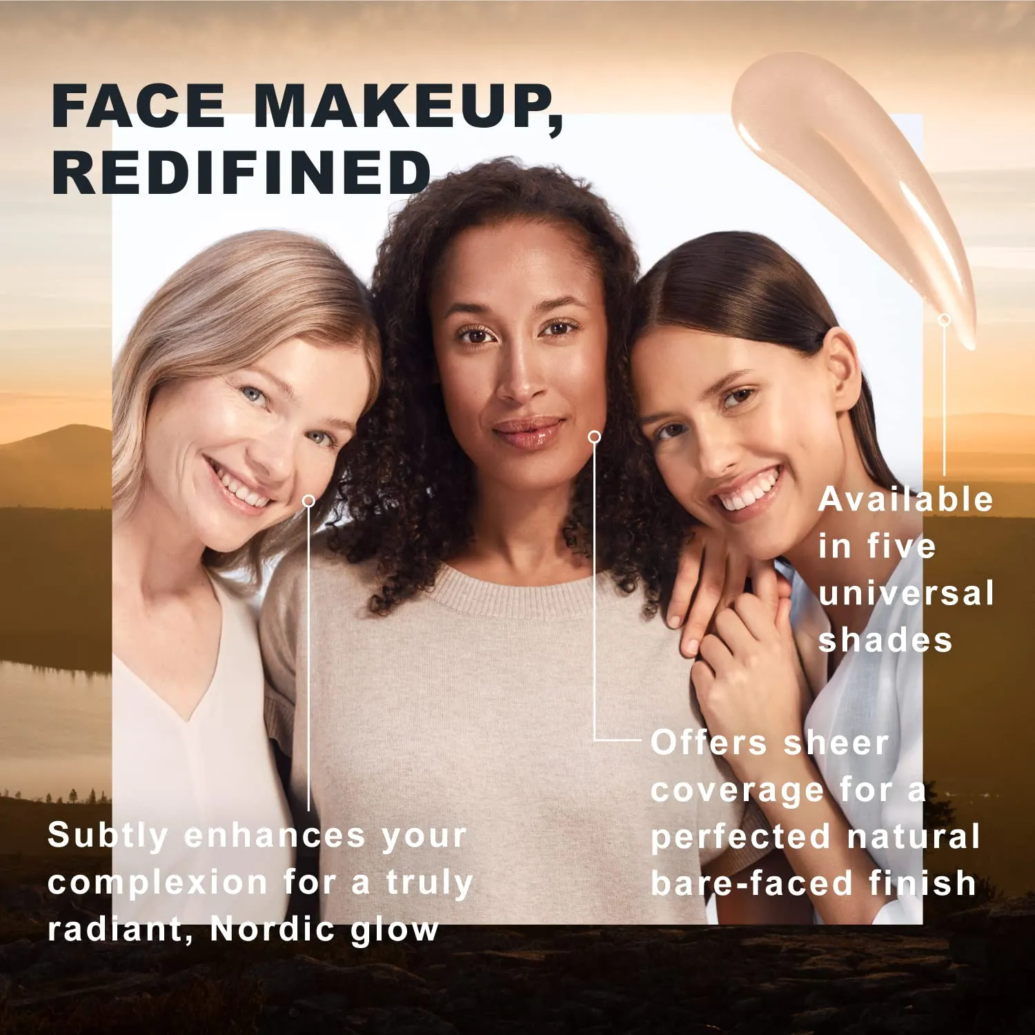 Lumene Invisible Illumination Instant Beauty Glow Serum - Sheer-Coverage Face Makeup   Brightening Serum - Infused with Nordic Algae and Vitamin E for Instant Radiance - Universal Medium (30ml)