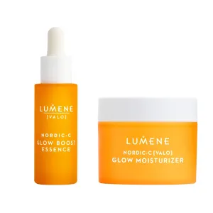 Lumene Nordic-C Radiance Duo – Glow Boost Essence (0.5 fl oz)   Glow Moisturizer (1.7 oz) – Vitamin C & Hyaluronic Acid for Hydrated, Glowing Skin