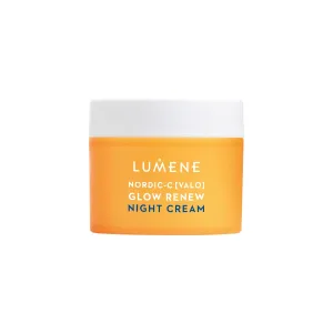 Lumene Nordic-C [Valo] Glow Renew Night Cream - Revitalizing Facial Moisturizer with Arctic Cloudberry, Hyaluronic Acid and Vitamin C - Radiance-Boosting Vegan Skin Care (1.7 oz)