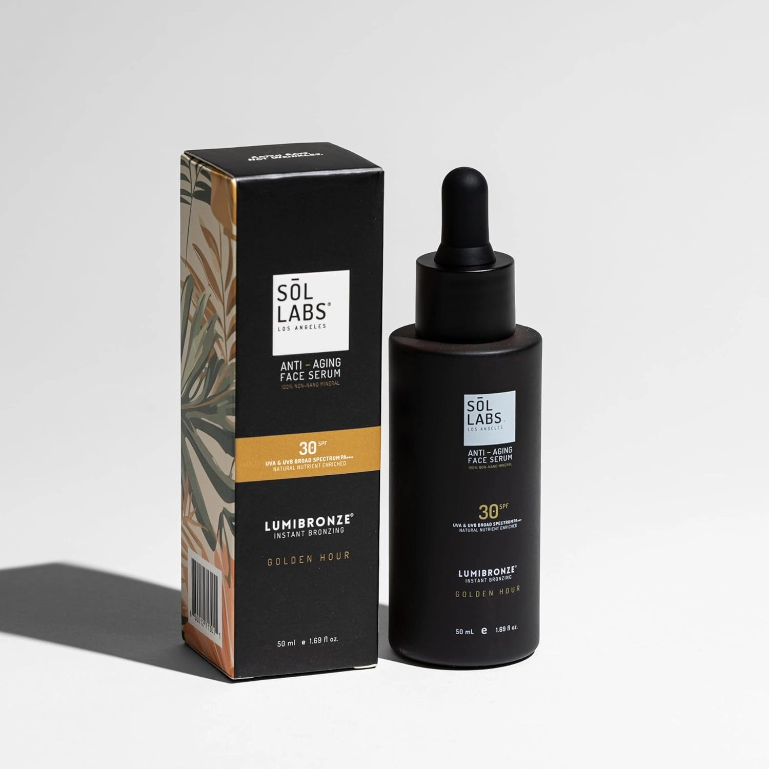 LUMIBRONZE® SPF 30 Tinted Mineral Face Serum – Anti-Aging, Buildable Bronzing Tint with Niacinamide, Hyaluronic Acid, Zinc Oxide – Lightweight, Non-Greasy, Reef-Safe – 50ml