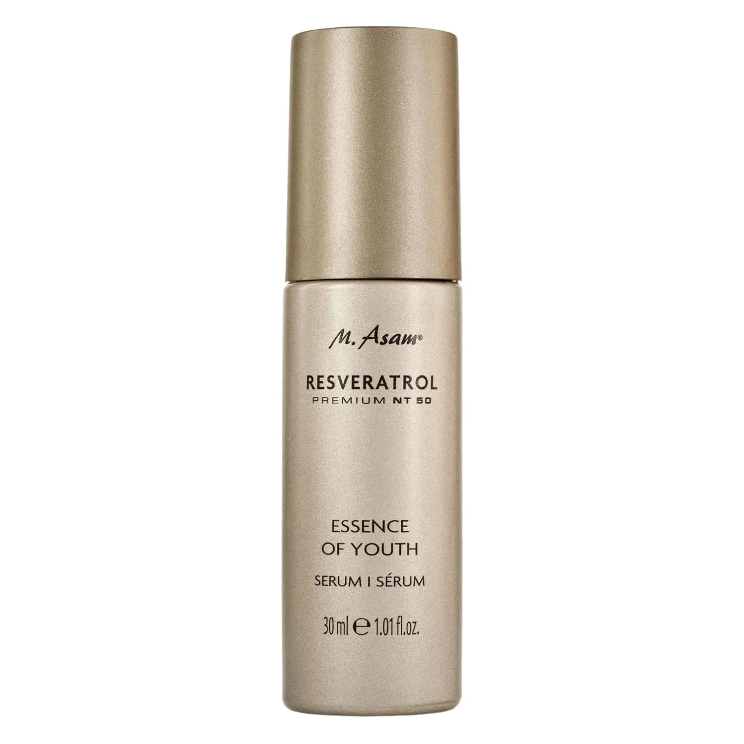 M. Asam RESVERATROL PREMIUM NT50 Essence of Youth Face Serum (1.01 Fl Oz) - High Concentration Anti-Aging Hyaluronic Acid Serum for Face with Precious Oils, Firms & Smooths Skin, Reduces Wrinkles