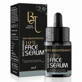 M a n i s a B e a u t e ' s 1 0% N i a c i n a mide and Kojic Acid Dark spot Removal Serum For Glycolic Bright Skin and Uneven Skin Tone| Face Serum for Women & Men -100g|