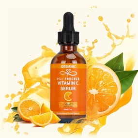 M&A Organic Vitamin C Facial Serum with hyaluronic acid, power of Anti Aging and vitamin E