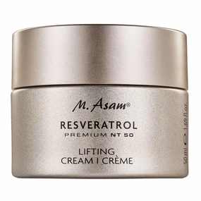 M. Asam Resveratrol Premium Lifting Cream (1.69 fl oz) - Anti-Aging Face Moisturiser, Resveratrol Day and Night Cream, Hydrating Skin Care with Peptides, Vegan Face Cream