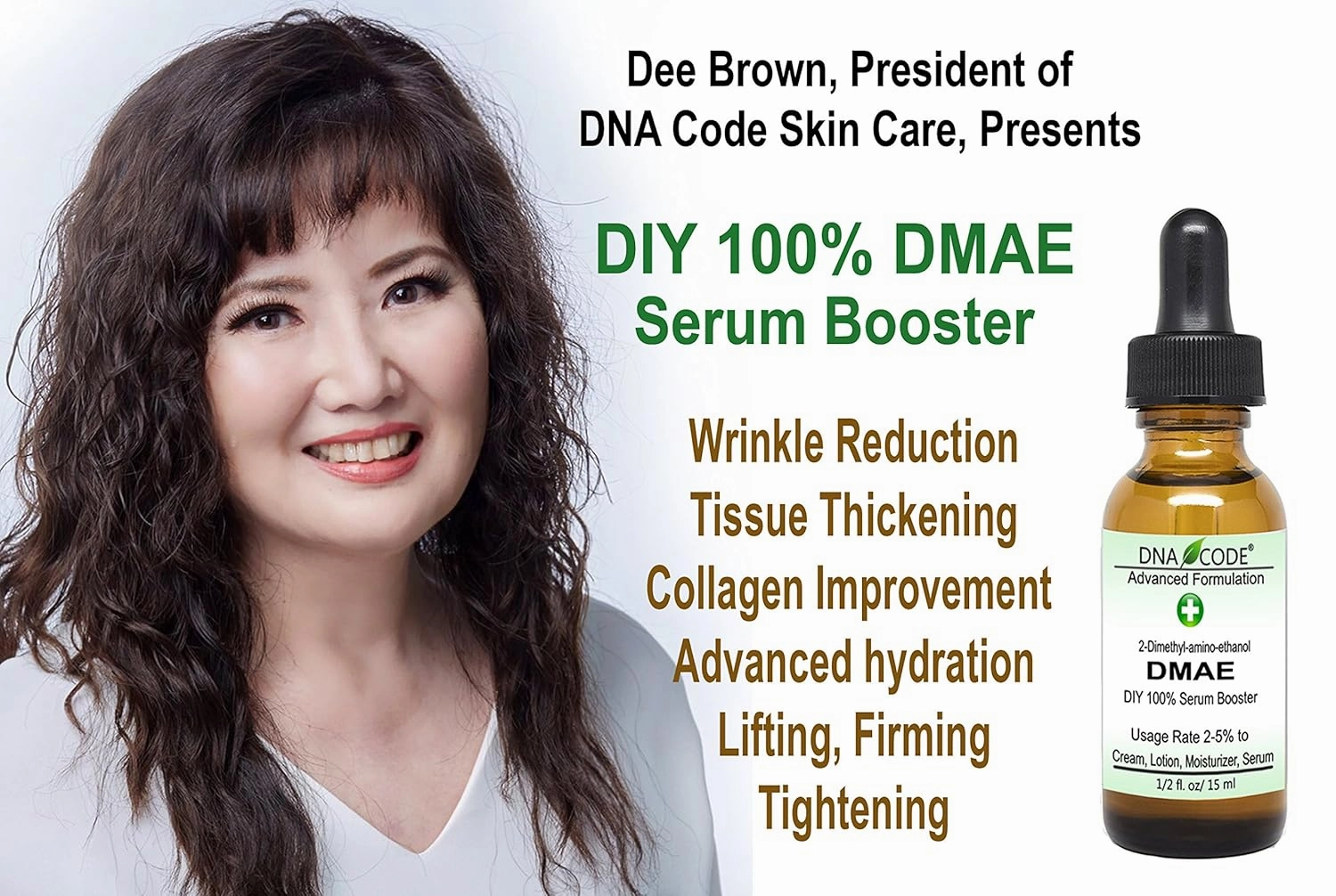 Magic Booster-DIY 100% DMAE Firming Serum Booster. Remove Winkles, Rebuild Collagen & Elastin, Lifting, Tightening